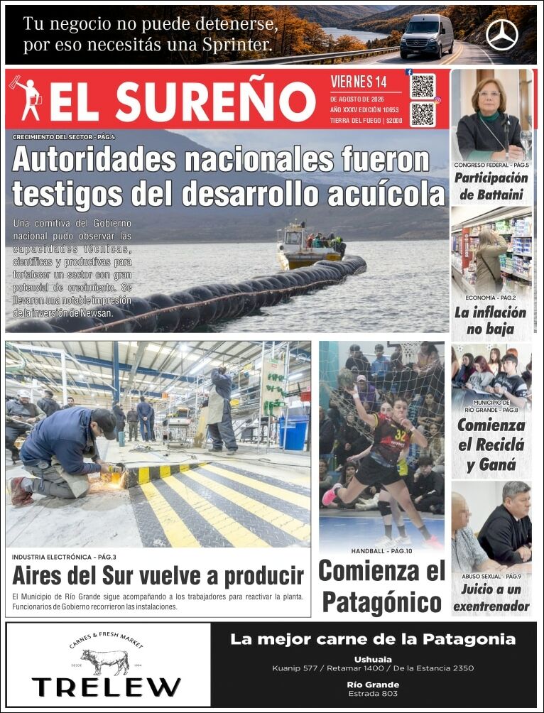 Media Panel - Developments and Systems | EL LUGAR DEL ENCUENTRO - Tapa del diario El Sureño